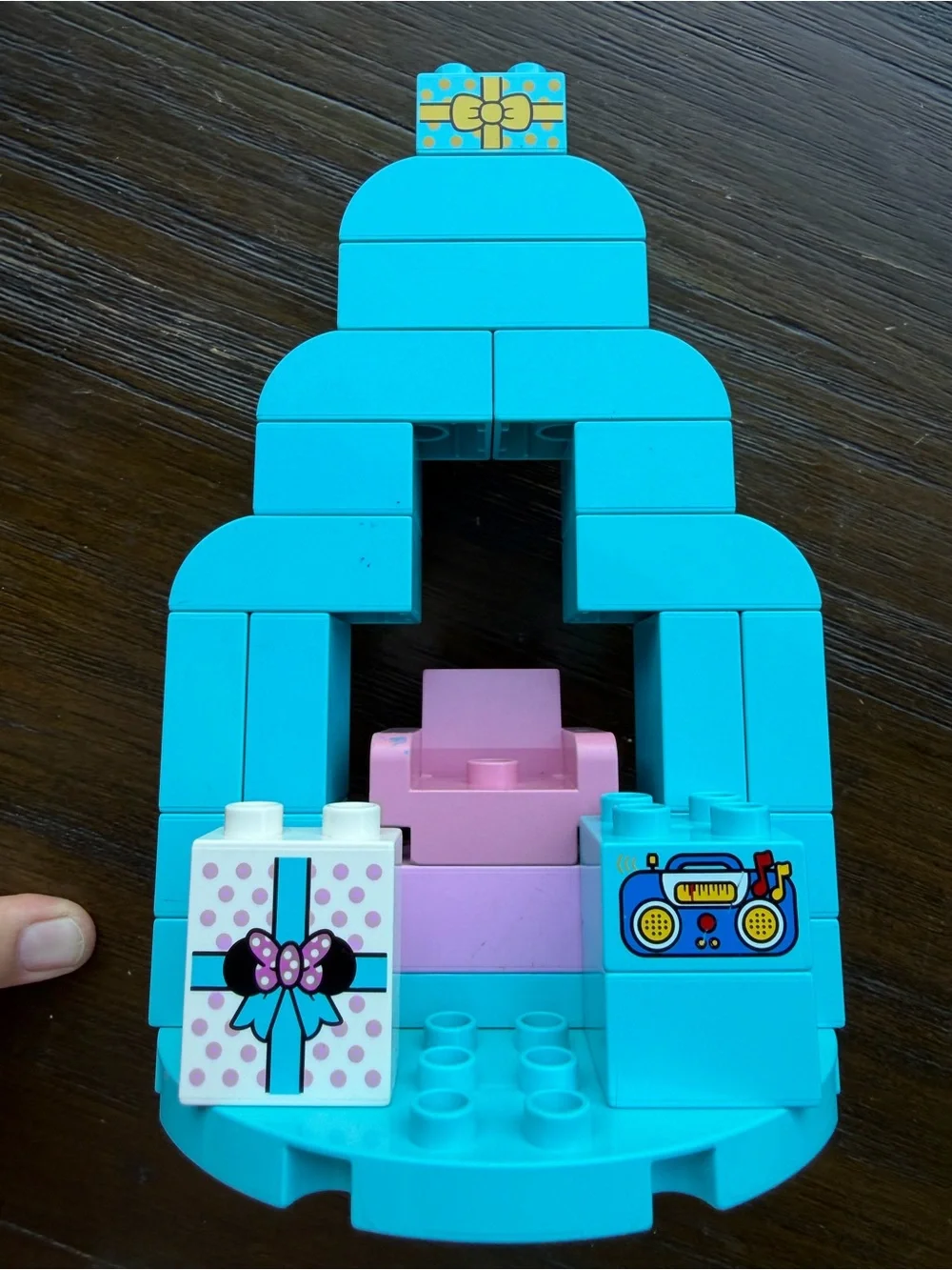 LEGO DUPLO Aqua Blue Mini Playset with Two Mini-Dolls